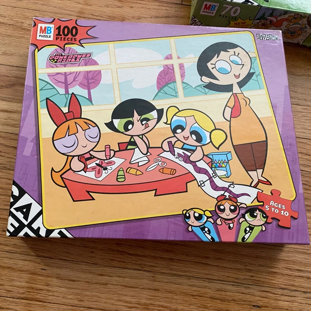 Cartoon Network Puzzle Set - Green, Pink, Purple, Blue